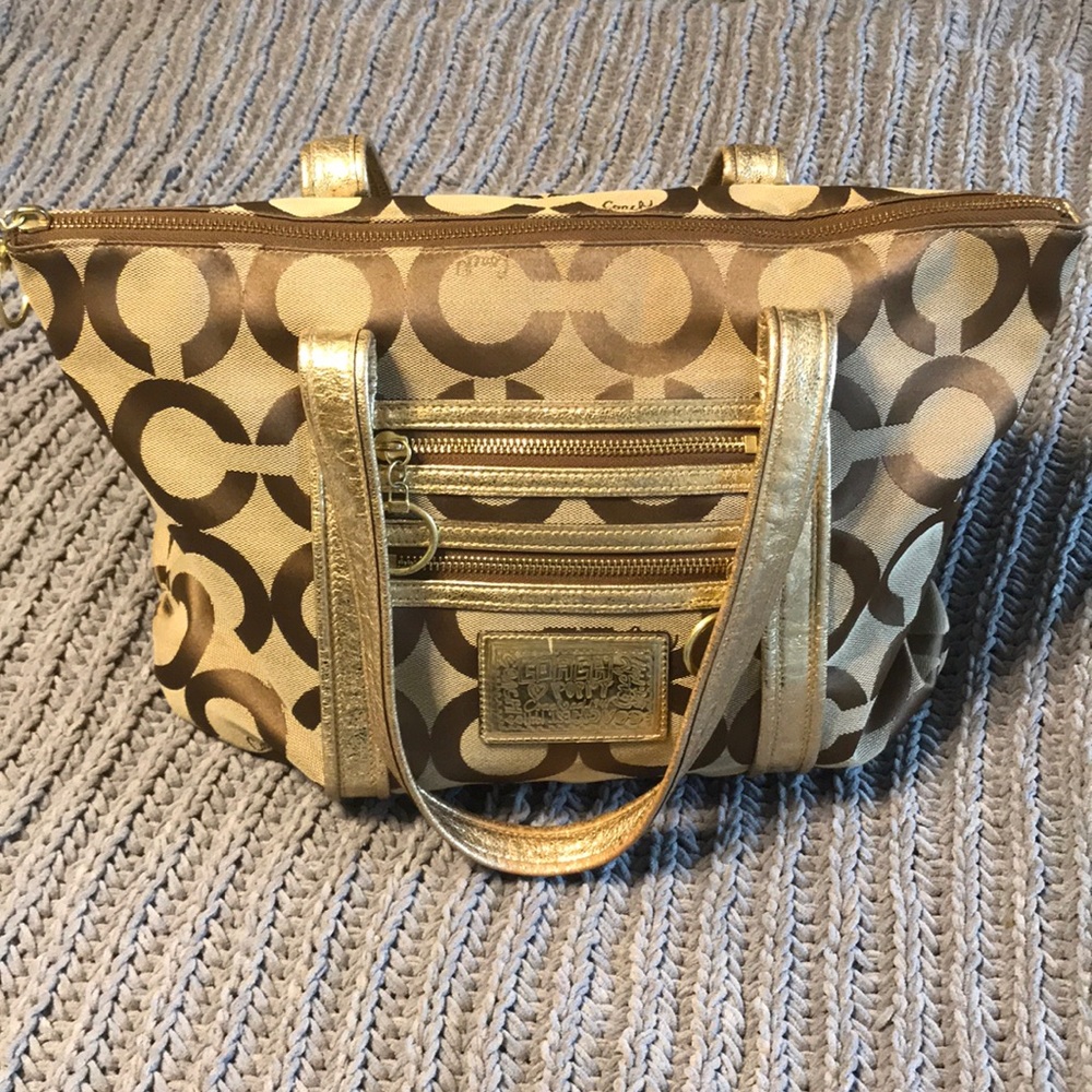 Limited Edition Poppy Signature OP Art Glam Tote